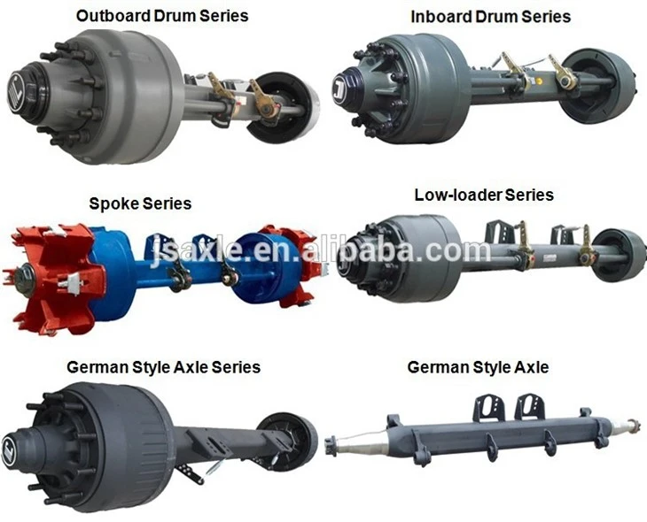 Hot Sale High Quality American Type Oil Lubrication Axle 13TTrailer For Semi Trailer